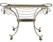 Vintage Gilt Metal Cart (Bar/Tea)