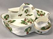 Vintage Hammersley English Bone China Strawberry Basket