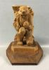 Vintage Hand Carved Basswood Sculpture With Canadian Provenance