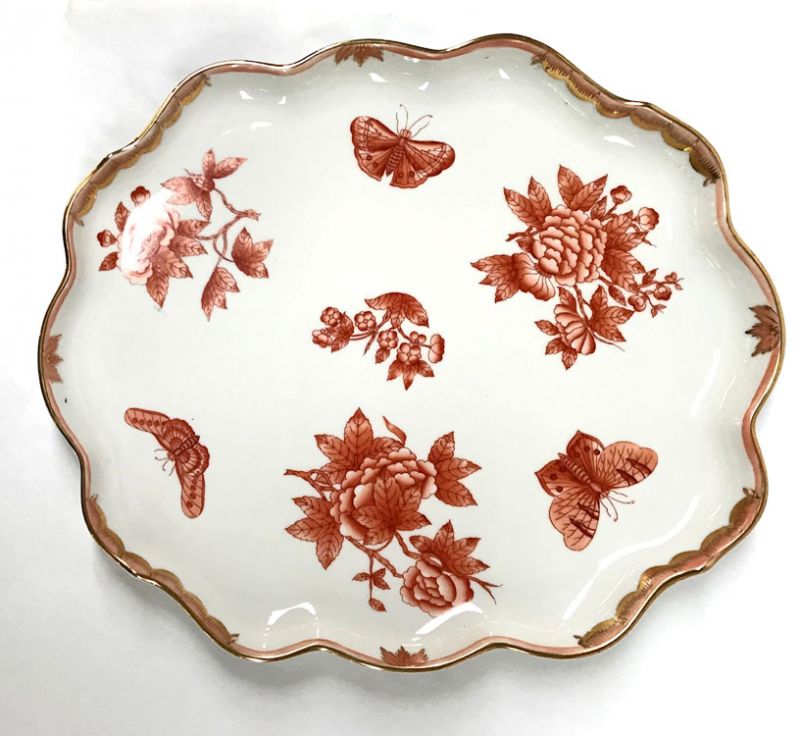 Vintage Hand Painted Hungarian Herend Porcelain Smoking Set