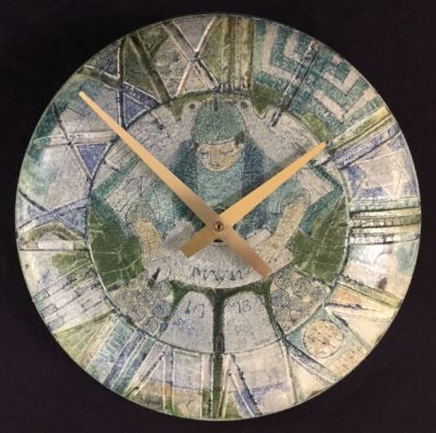 Vintage Harlander Earthenware Clock