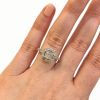 Vintage Inspired Diamond Cluster Ring