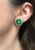 Vintage Jade Bi and Diamond Earrings