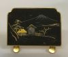Vintage Japanese Komai Enamel Place Card Holders