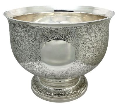 Birks Vintage Large Sterling Silver Presentation/Punch Bowl