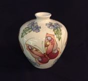 Moorcroft Butterfly Motif Vase