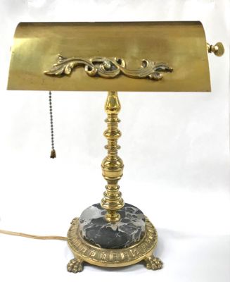 Vintage North American Bankers Lamp, circa 1930s