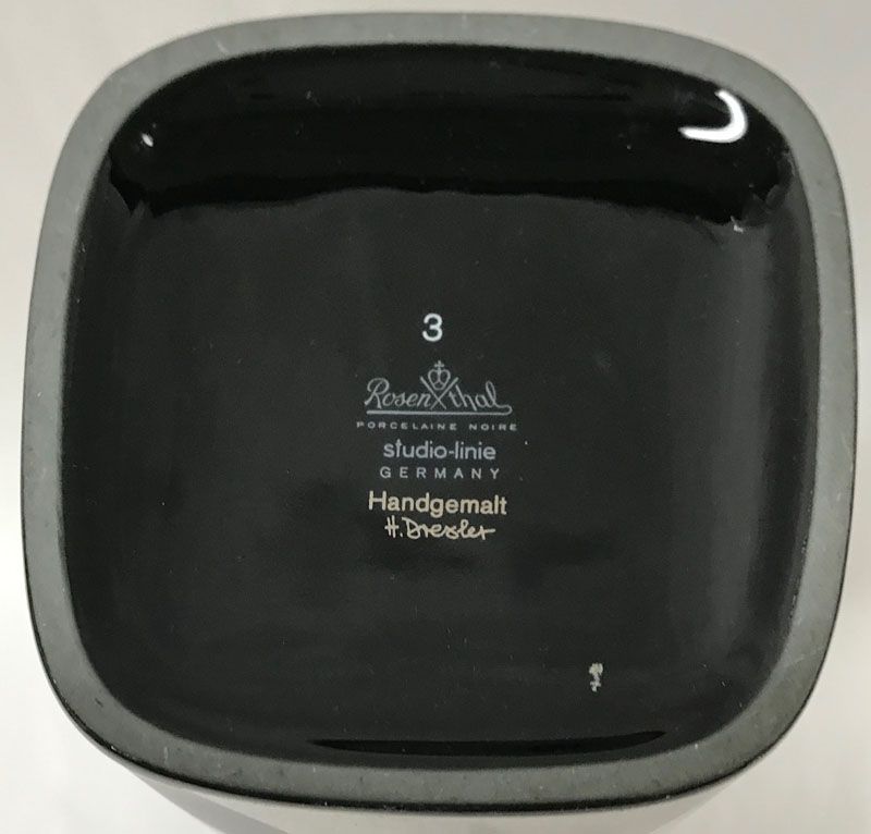 Vintage Rosenthal StudioLine Porcelain Vase, “Porcelaine Noire”