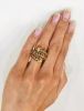 Vintage Ruby Diamond Sapphire Snake Ring