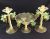 Vintage Salviati Murano Centrepiece Pedestal Bowl With Matching Candlesticks