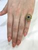 Vintage .52ct Sapphire and Diamond Cluster 14kt Ring