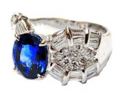Vintage Sapphire and Diamond Ring