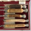 Vintage Sheffield Steel 5 Piece Carving Set