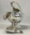 Vintage Silver Coal Scuttle Form Sugar Bowl and Scoop