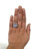 Vintage Star Sapphire and Diamond Ring