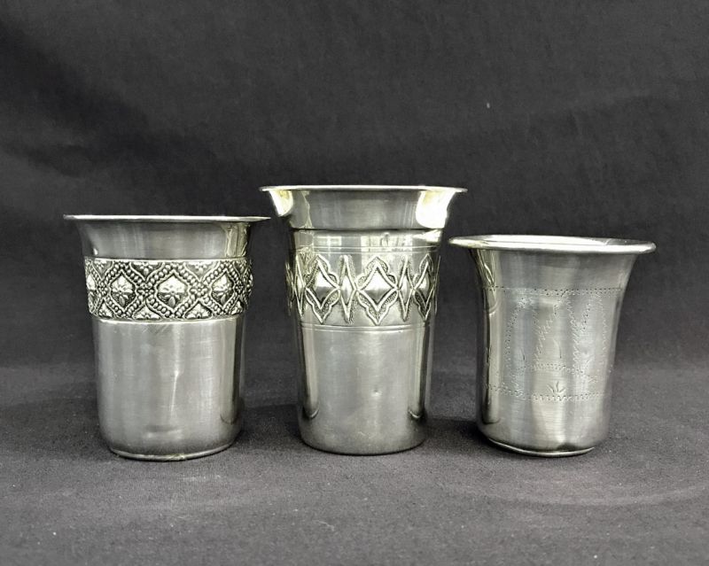 Vintage Sterling Silver Kiddush Cups