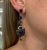 Vintage Sterling Silver Lapis, Seed Pearl And Paste Renaissance Drop Earrings