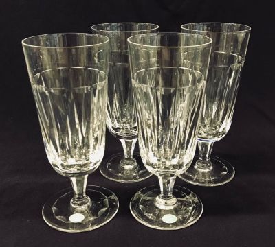 Vintage Stuart Crystal Parfait Glasses - Dartmouth Pattern