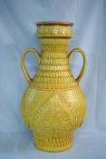 Vintage Tall Ceramic Two Handled Vase