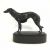 Theodor Ullman Vintage Bronze Sculpture of a Wolfhound 