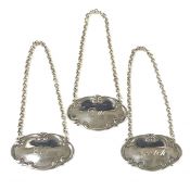 Vintage Tiffany & Co. Sterling Silver Liquor Tags