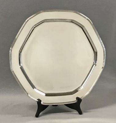 Vintage Tiffany & Co Sterling Silver Hexagonal Salver