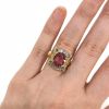 Vintage 4.68ct Tourmaline and Diamond 14kt Ring