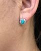 Vintage Turquoise and Diamond Earrings