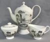 Vintage Tuscan Bone China Coffee Set In The Olympus Pattern