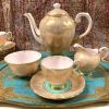 Vintage Tuscan Fine English Bone China Coffee Set, circa 1950s