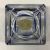 Vintage Val St. Lambert Blue and Clear Crystal Cigarette Box/Ashtray