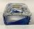 Vintage Val St. Lambert Blue and Clear Crystal Cigarette Box/Ashtray
