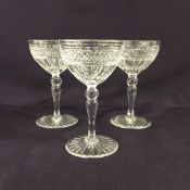 Vintage Webb Corbett Crystal Sherry Glasses