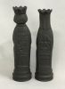 Vintage Wedgwood Black Basalt Chess Pieces