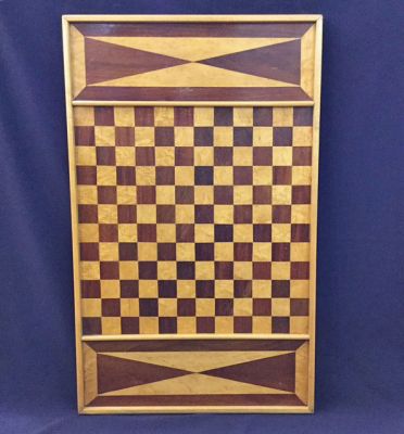 Vintage Mahogany & Curly Maple Games Board