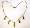 Vintage Peridot and Pearl Necklace