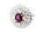 Vintage Ruby and Diamond Cluster Ring