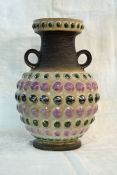 Vintage Green and Purple Vase