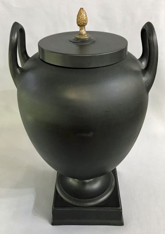 Wedgwood Black Basalt Covered Urn