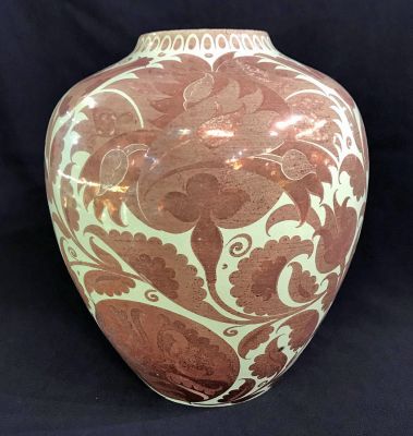 William De Morgan (1839-1917) Ruby Lustre Vase