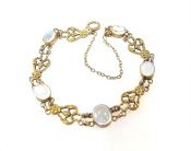 Vintage 9.17ct Moonstone 14kt Bracelet