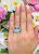 Vintage 13.12ct Aquamarine and Diamond 14kt Ring