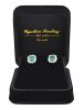 2.12ct Lab Grown Emerald and Diamond 14kt Earrings