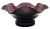 Amethyst Glass Ruffled Edge Centrepiece Bowl