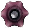 Amethyst Glass Ruffled Edge Centrepiece Bowl