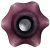 Amethyst Glass Ruffled Edge Centrepiece Bowl
