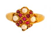 Antique .17ct Ruby 18kt Ring