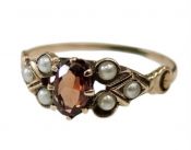 Antique .31ct Garnet 10kt Ring