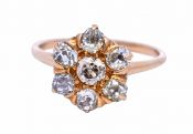 Antique .71ct Diamond 10kt Ring