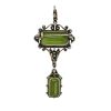 Antique 17.10ct Peridot 12kt Pendant